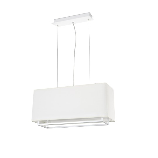 Colgante Vesper rectangular blanco Faro